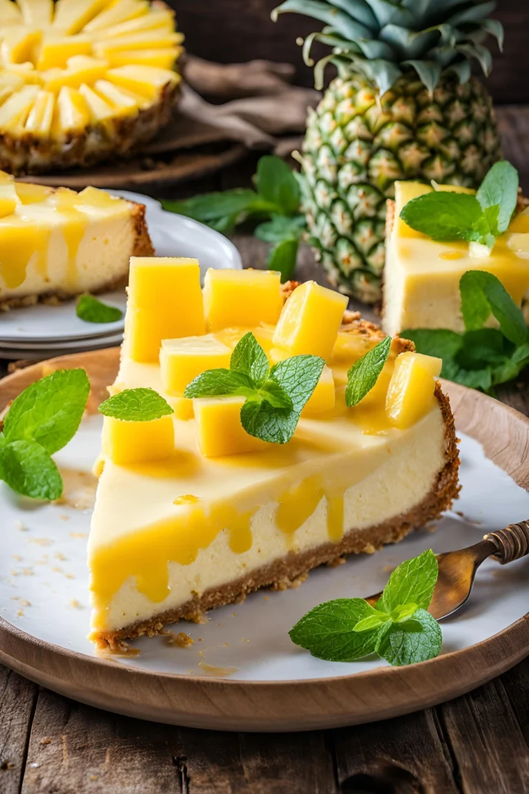 Tropical Pineapple Cheesecake Recipe