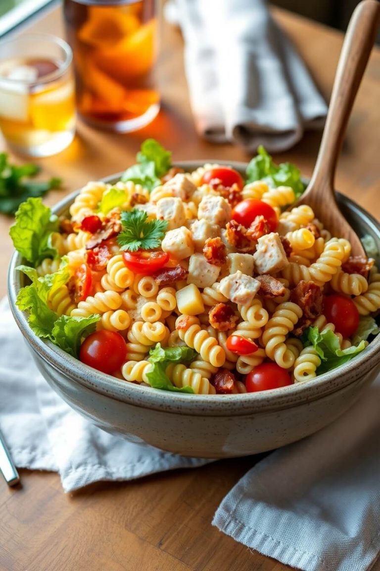 Club Sandwich Pasta Salad Recipe