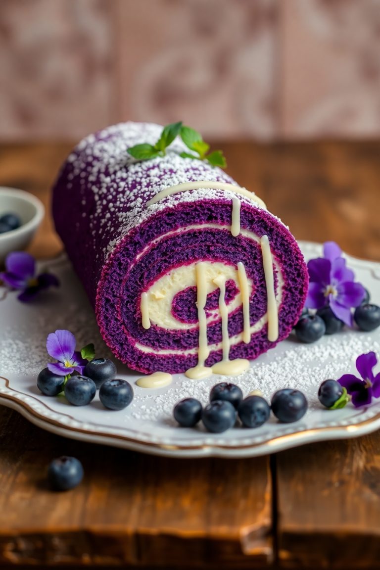 Purple Velvet Cake Roll – A Stunning Twist on a Classic Dessert!