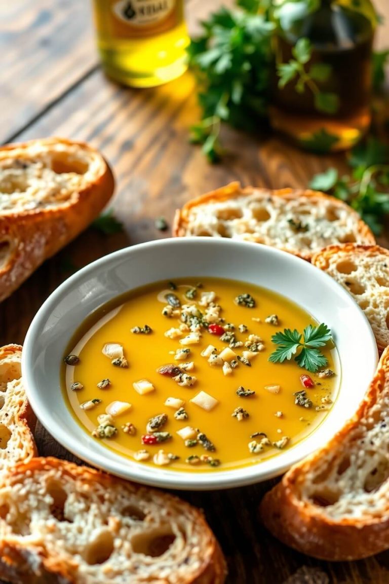 Olive Oil Dip with Warm Bread