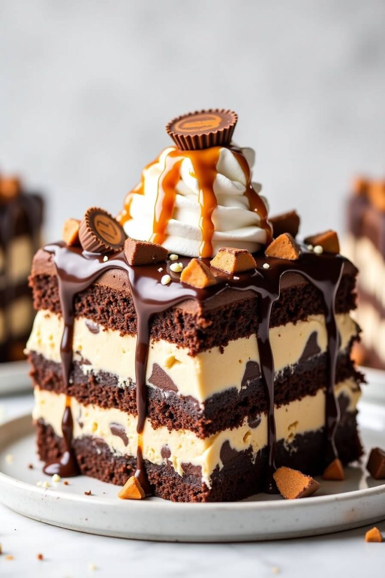 Reese’s Ice Cream Sundae Cake Recipe