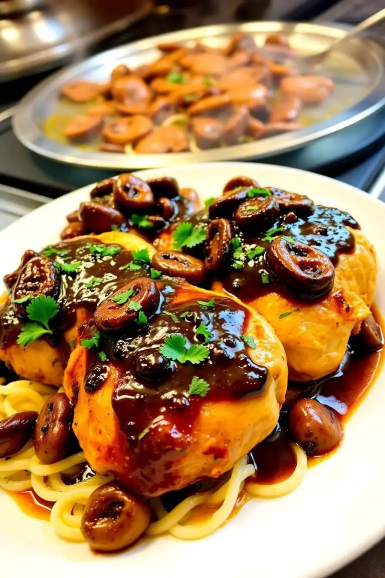 Black Pepper Chicken with Mushrooms Recipe