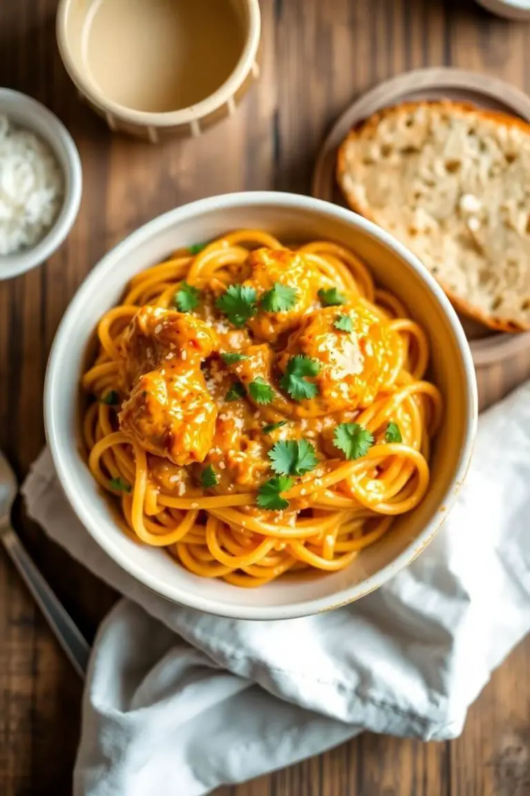 Creamy Butter Chicken Pasta Recipe