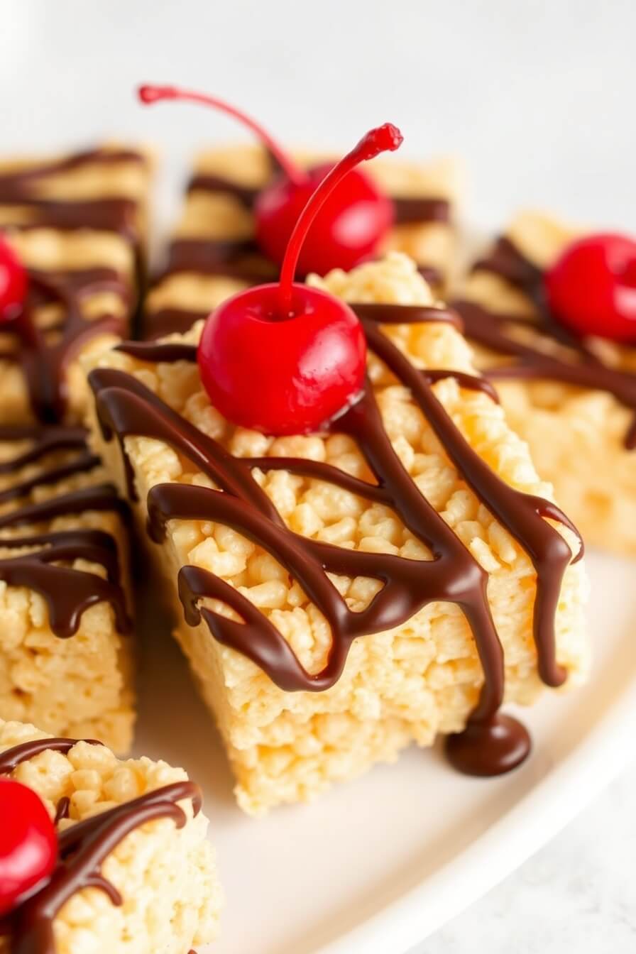 Chocolate Covered Cherry Rice Krispies Treats Recipe Guide - The Tasty ...