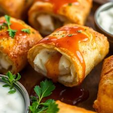 Oven Fried Feta Rolls with Chili Honey Recipe: A Delicious Fusion of Creamy, Savory, and Sweet