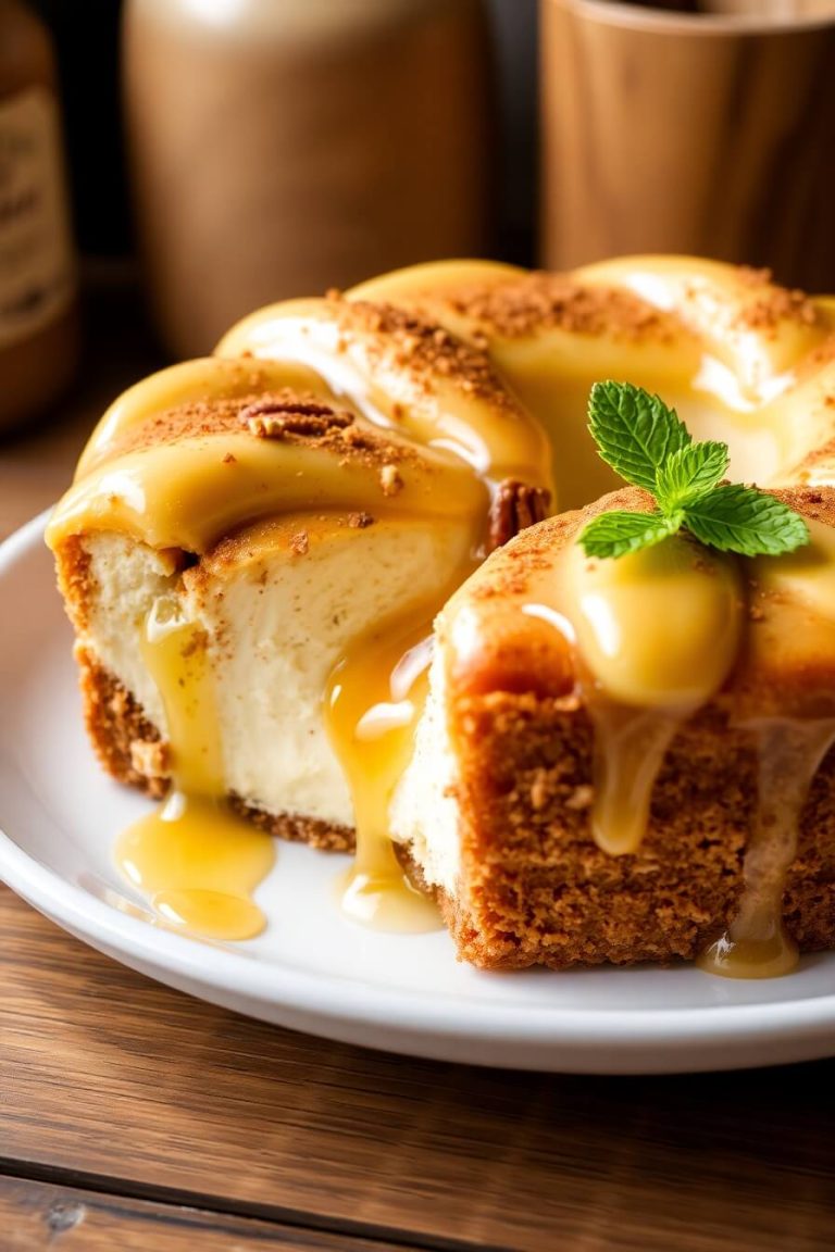 Cinnamon Roll Honeybun Cheesecake Recipe