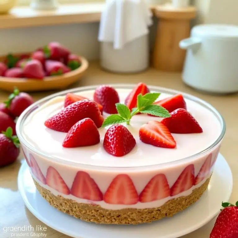 Fresh Strawberry Desserts No-Bake Recipe