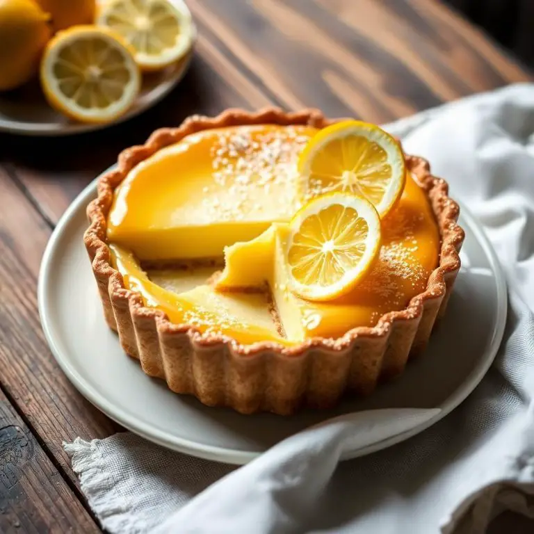 Baby Lemon Impossible Pie with Condensed Milk Recipe