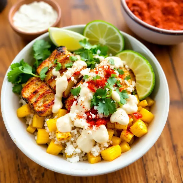 Street Corn Chicken Rice Bowl Recipe