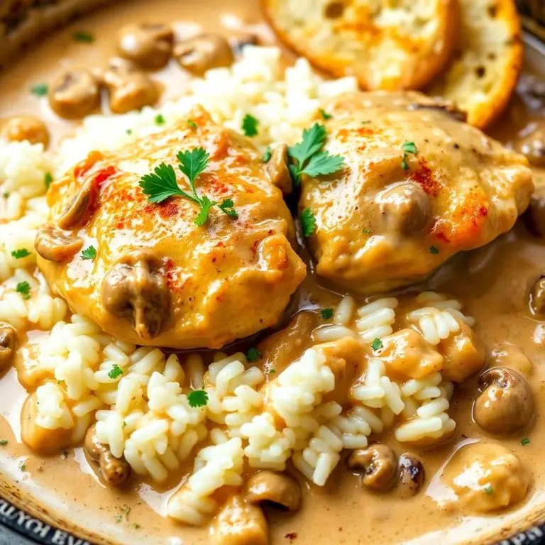Creamy Smothered Chicken and Rice – Easy Dinner Ideas