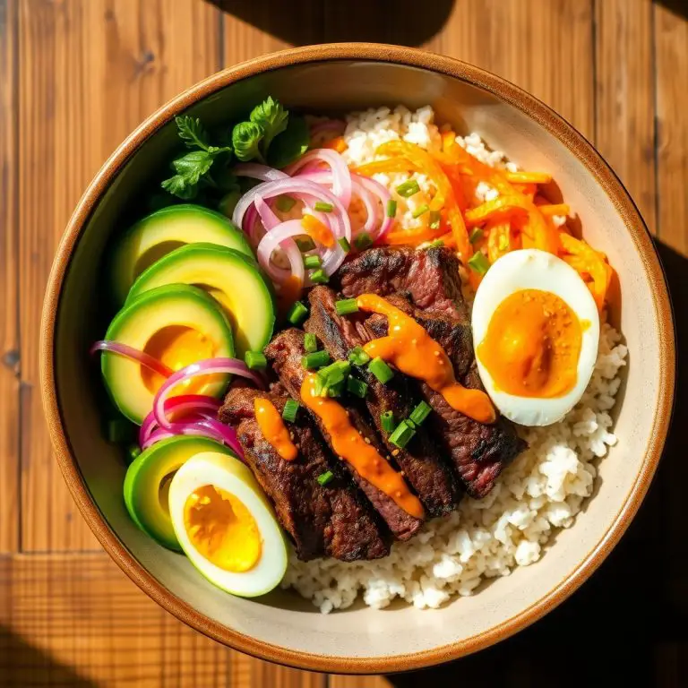Steak Bowls with Rice