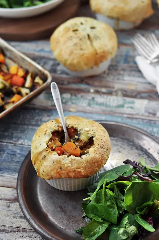 Roasted Autumn Vegetable Pot Pies - Jonathan Melendez