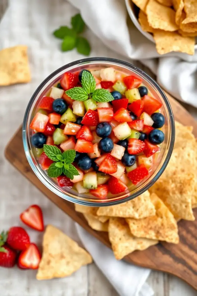 Fruit Salsa and Cinnamon Chips
