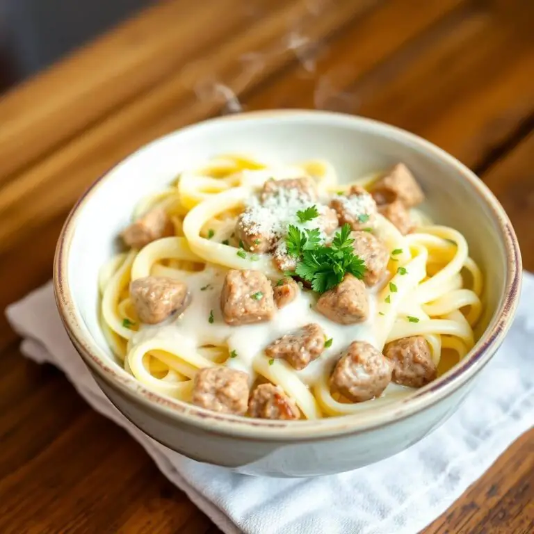 Sausage Alfredo Pasta