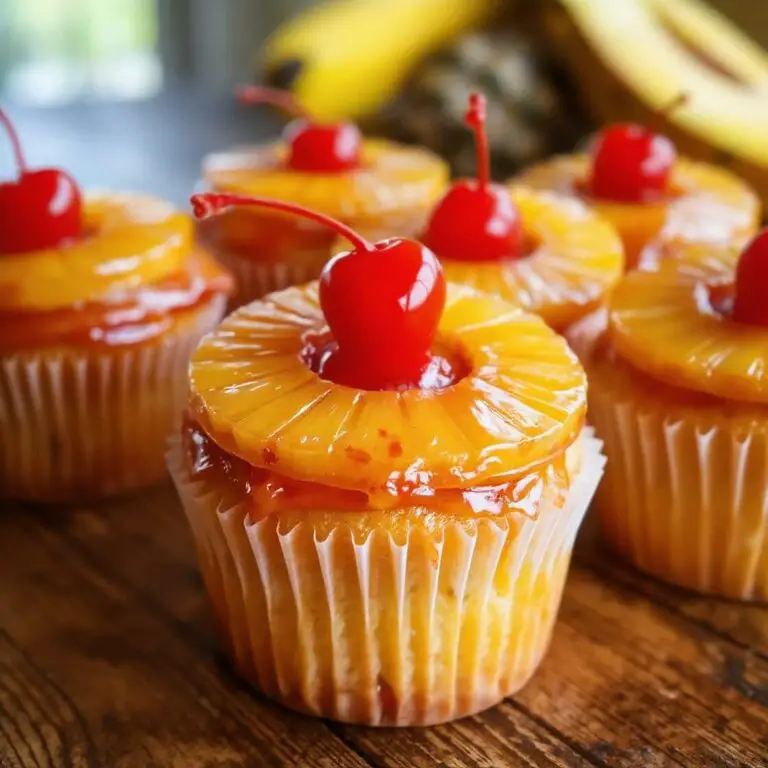 Pineapple Upside Down Cupcakes