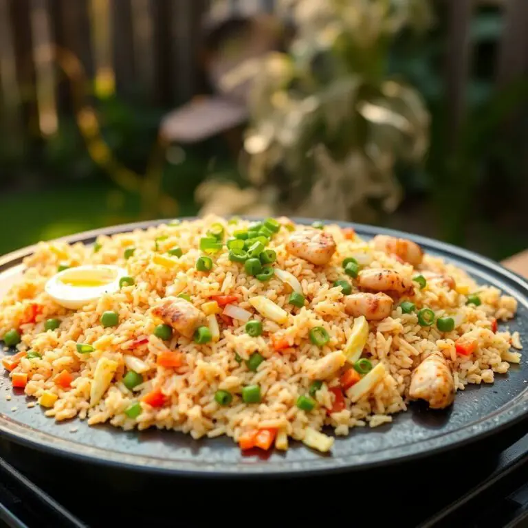 Fried Rice on Blackstone Griddle