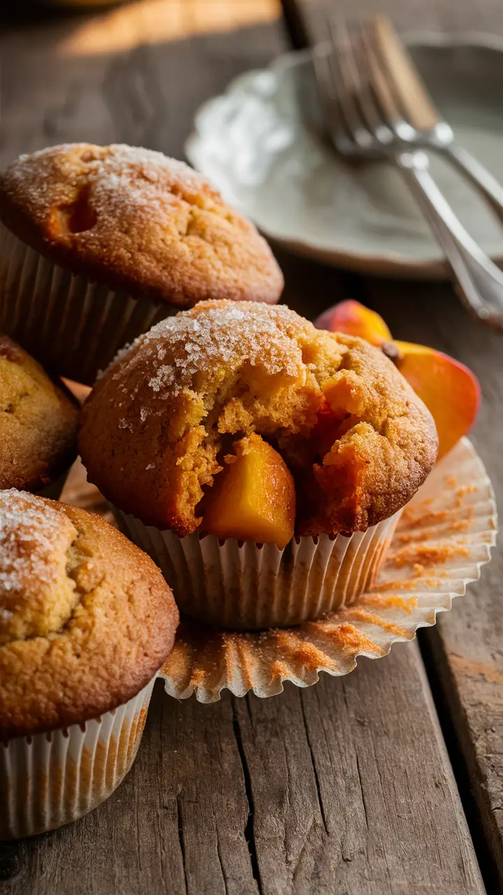 Peach Muffins Recipe
