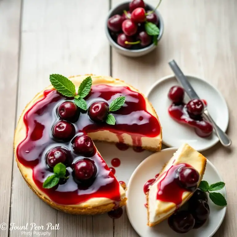 No Bake Cherry Cheesecake