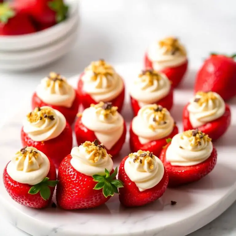 Cheesecake Deviled Strawberries