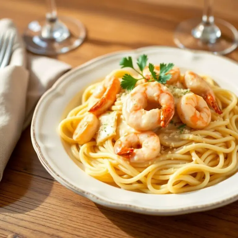 Chicken and Shrimp Alfredo