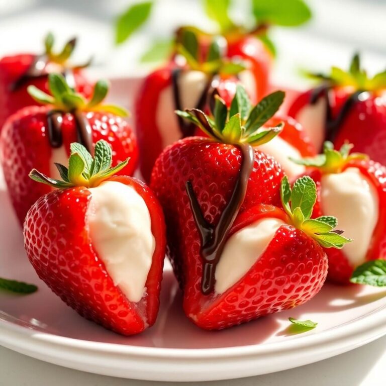 Cheesecake Stuffed Strawberries