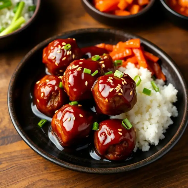Korean BBQ Meatballs