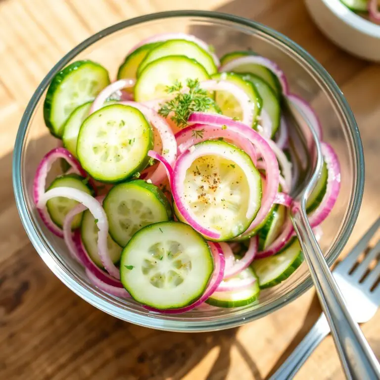 Cucumber Onion Salad Vinegar
