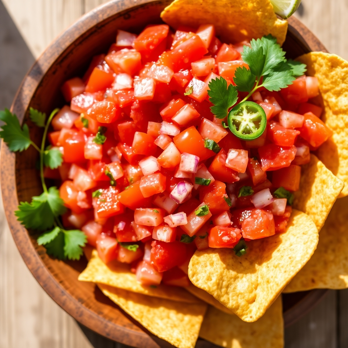 Salsa with Fresh Tomatoes - The Tasty Flavors