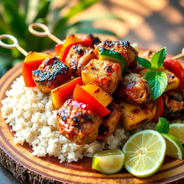 Hawaiian Chicken Kabobs