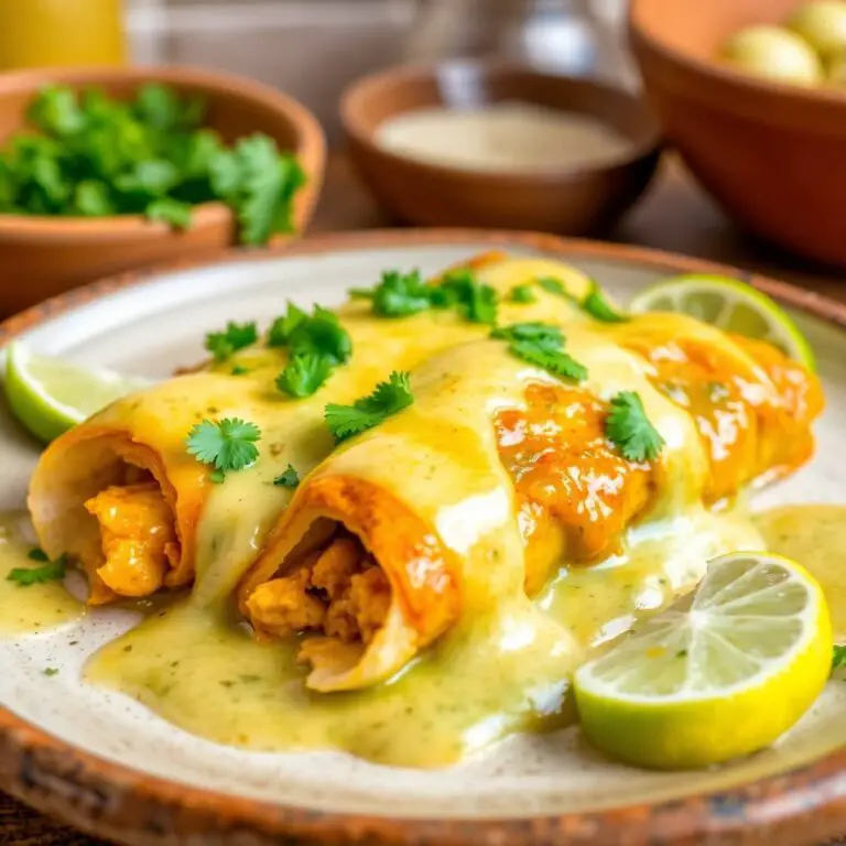 Green Chili Chicken Enchiladas