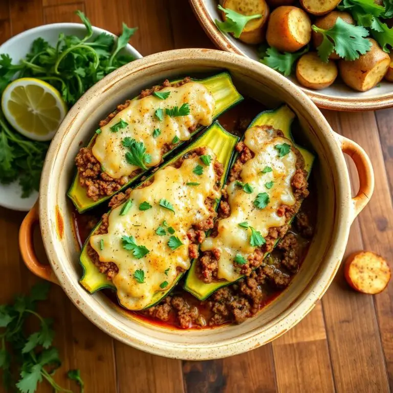 Zucchini Boats with Beef