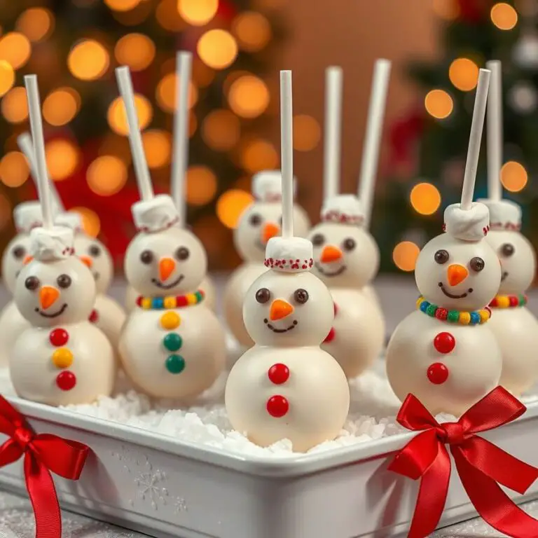 Snowman Cake Pops Recipe