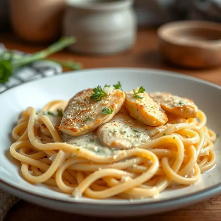Creamy Garlic Chicken Pasta Recipe