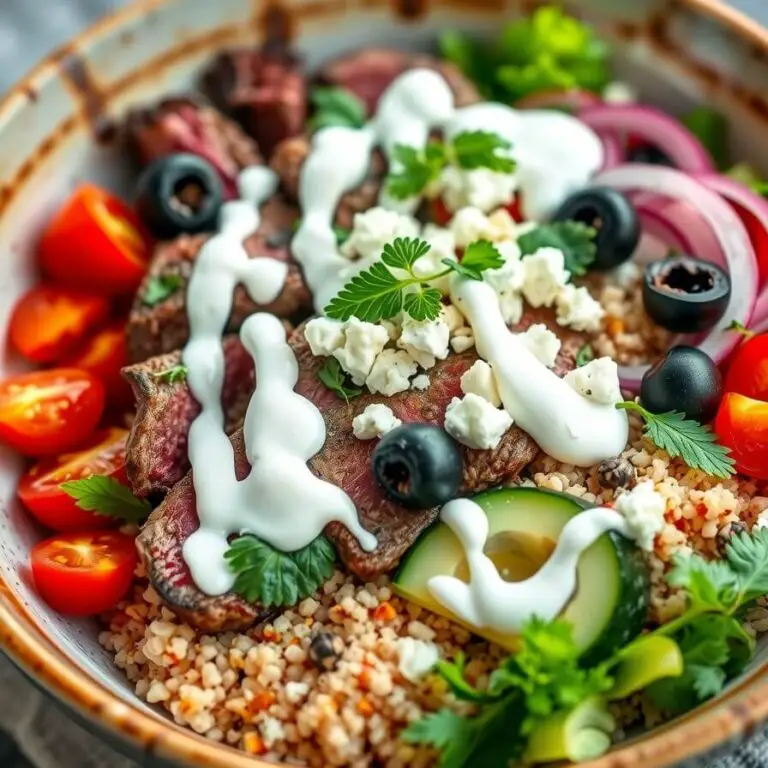 Mediterranean Steak Bowl Recipe