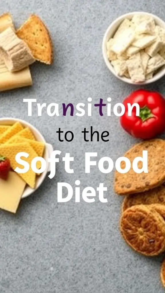 An assortment of soft foods including cheese, crackers, and vegetables.