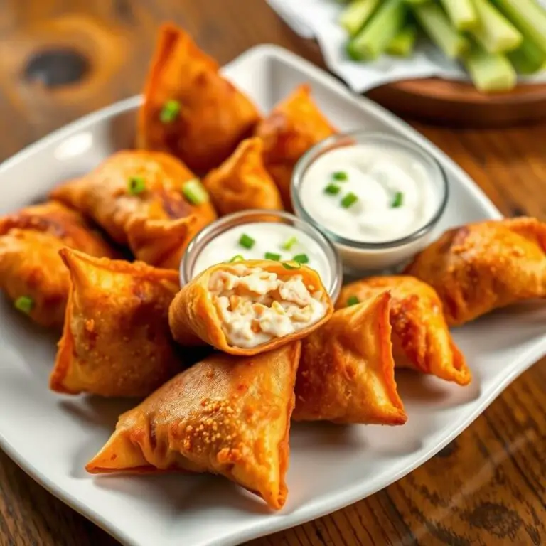 Buffalo Chicken Wontons Recipe