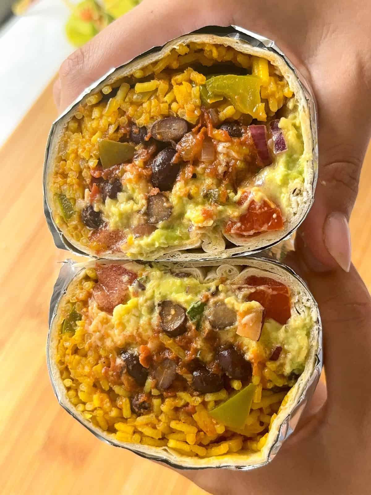 Hearty Quinoa and Black Bean Power Burritos