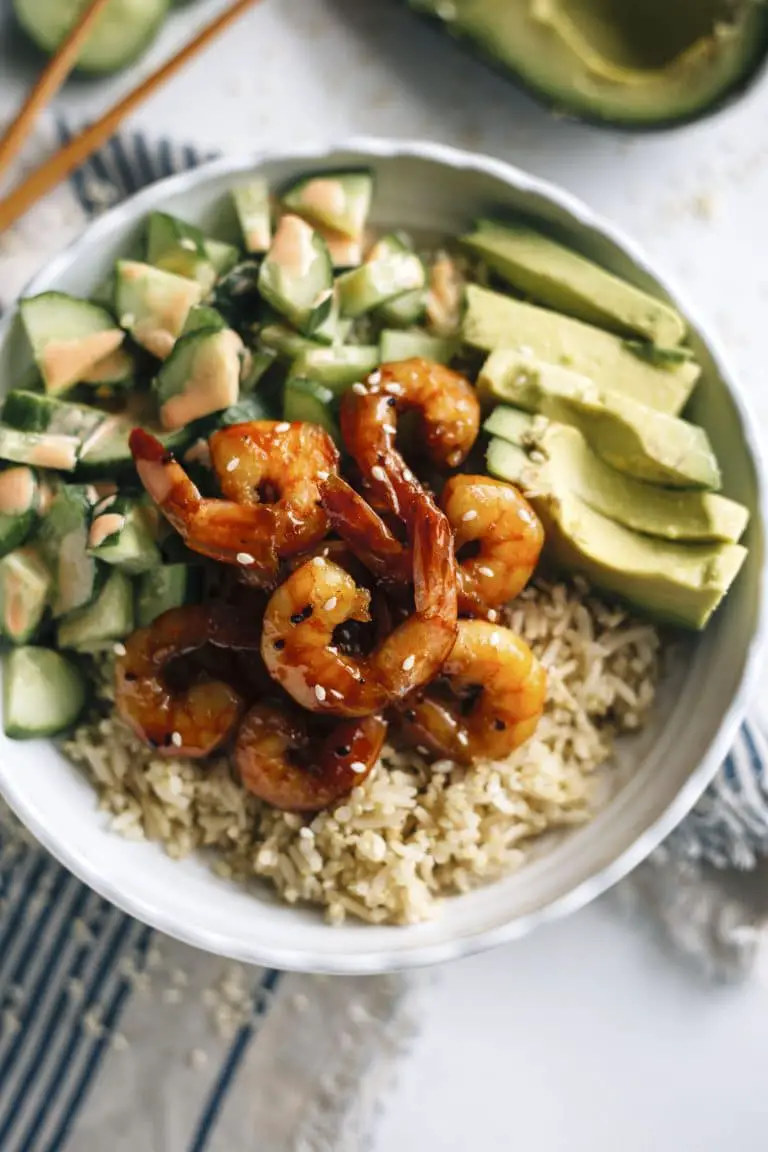 Sweet Glazed Shrimp Bowl
