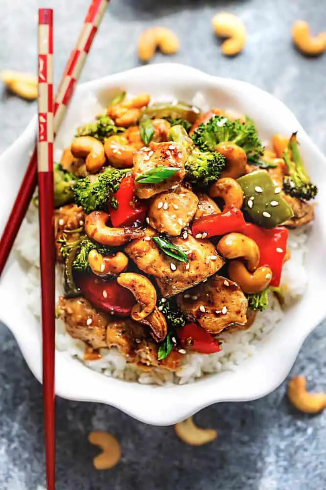 Cashew Chicken and Vegetable Stir Fry