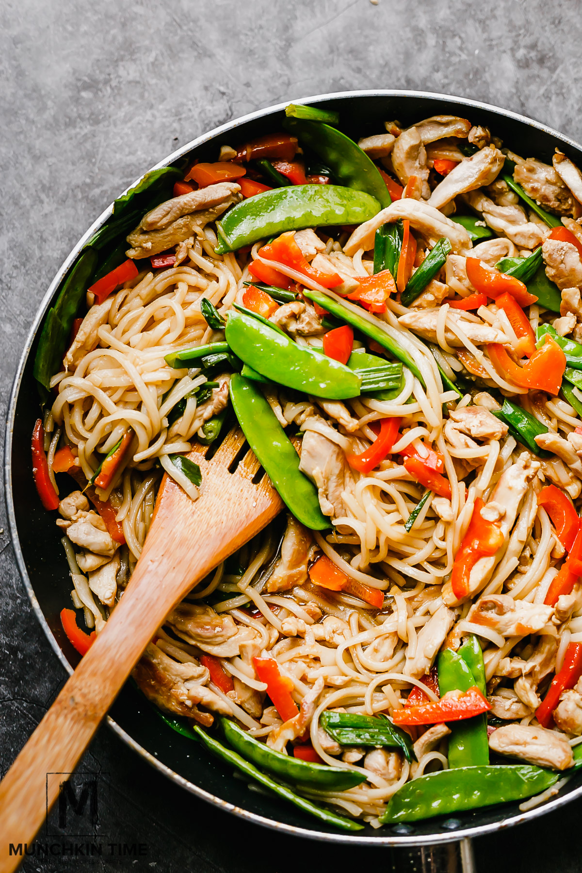 Chicken and Snow Pea Stir-Fry Noodles