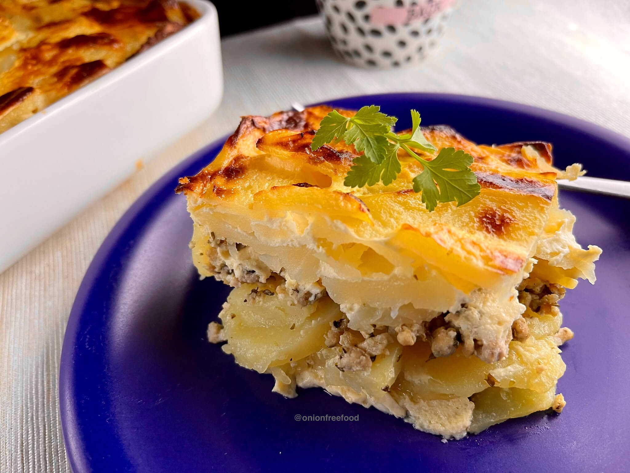 Potato and Ground Meat Layered Bake